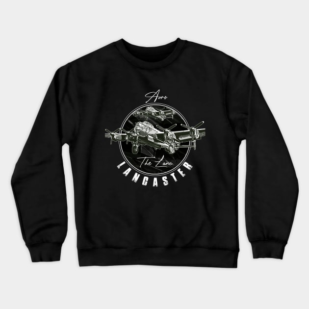 Avro Lancaster Bomber Aircraft Crewneck Sweatshirt by aeroloversclothing